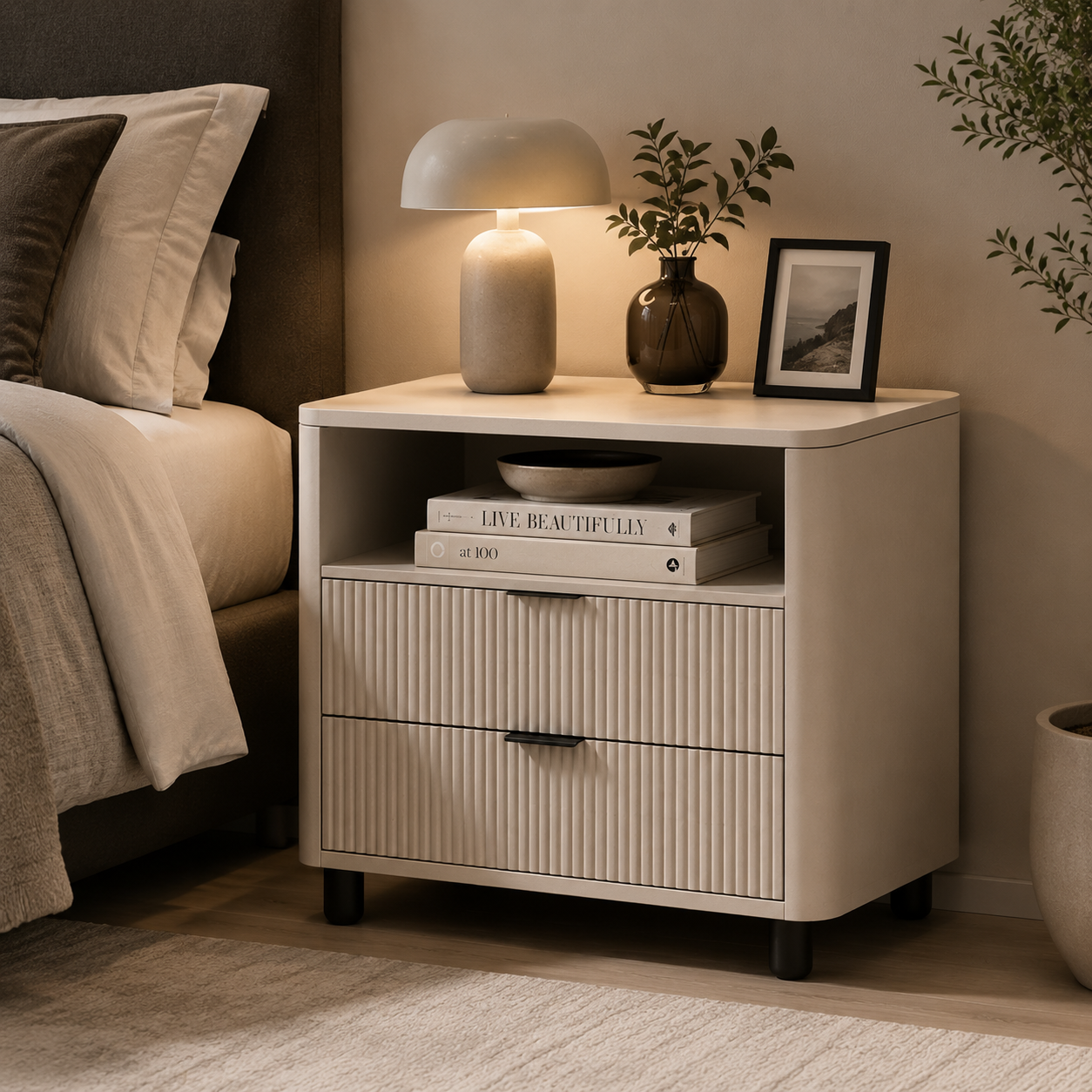 Nobivexa™ Avelin Modern Bedside Storage Cabinet