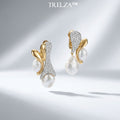 Trelza™ Opulent Pearl & Diamond Drop Earrings
